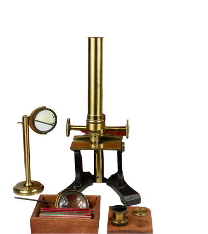 Very Rare ‘Society of the Arts’ Microscope w/ Accessories (1855, No. 537)