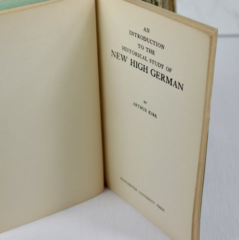 An Introduction to the Historical Study of New High German (1961)