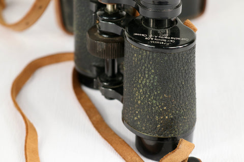 Very Rare c. 1910s Carl Schütz Kratolith 8x Binoculars w/ Original Leather Case