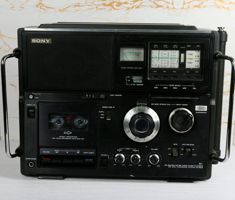 Tested & Functional: Sony CF-950S Cassette Recorder & World Band Receiver (1976)