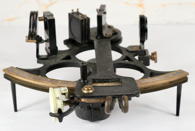 Henry Hughes & Son Sextant, Boxed, w/ 1943 Calibration Certificate