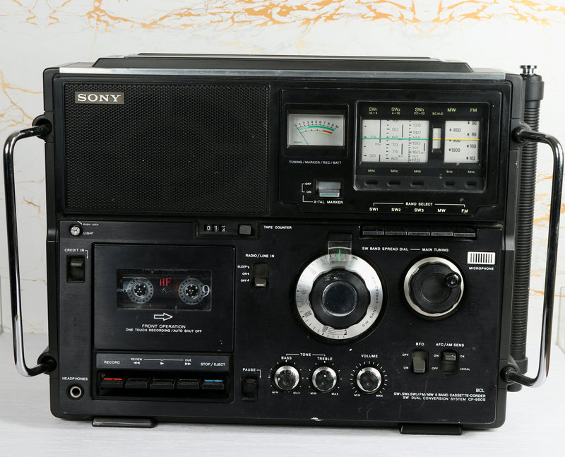 Tested & Functional: Sony CF-950S Cassette Recorder & World Band Receiver (1976)