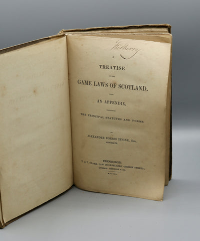 A Treatise on the Game Laws of Scotland (1841)