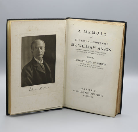 A Memoir of Sir William Anson 1843-1914 (1920)