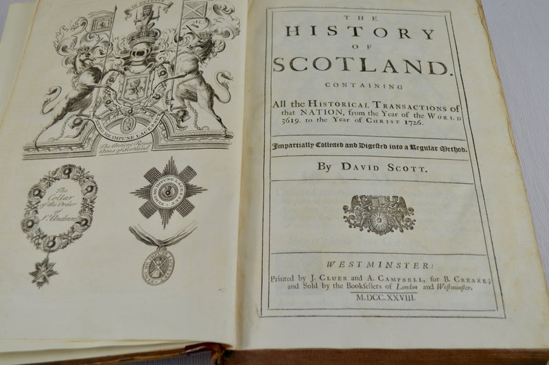 The History of Scotland, Folio, 1st ed. (1728)