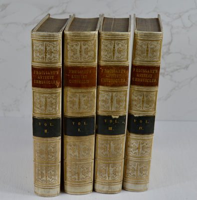 The Antient Chronicles of John Froissart, 4 Vols., Vellum (1814-1816)