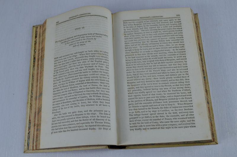 The Antient Chronicles of John Froissart, 4 Vols., Vellum (1814-1816)