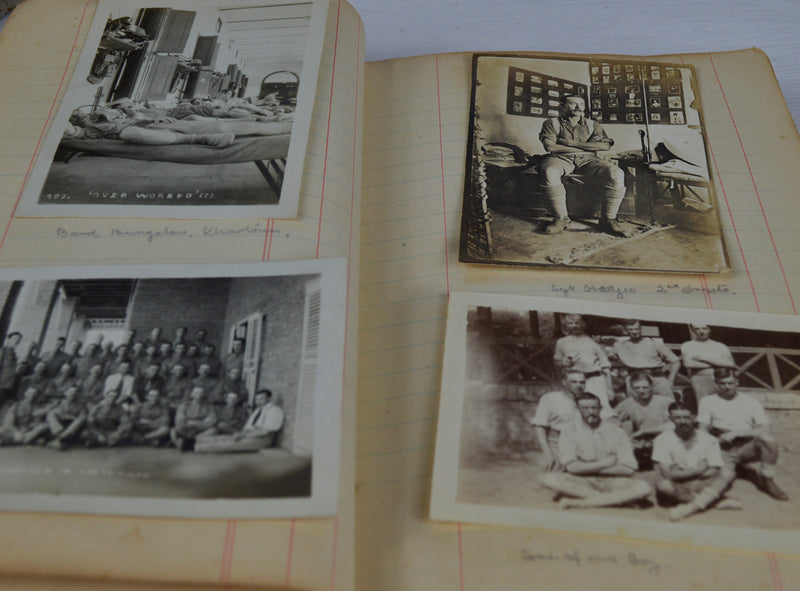 WWI Mesopotamia Diary with 100+ Photos, 25pp. & Pressed Flowers, 1916–1919