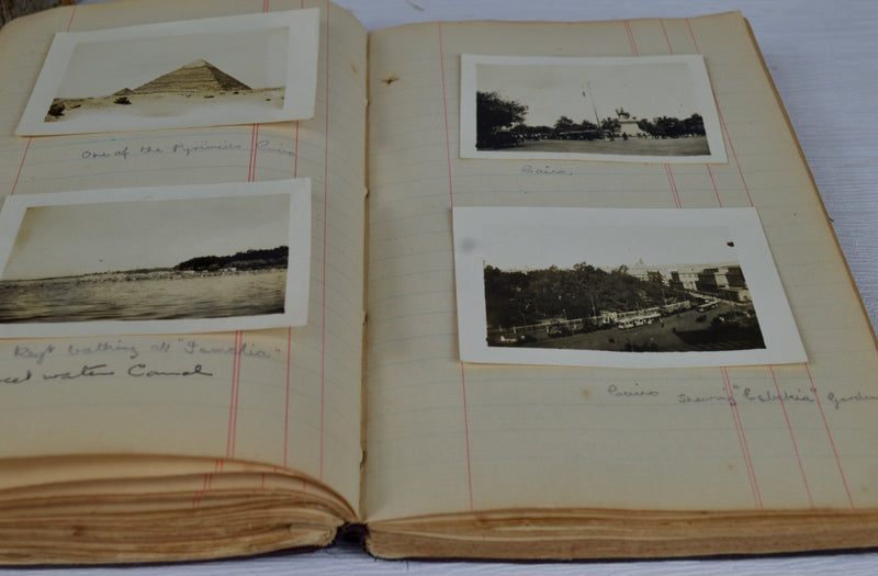 WWI Mesopotamia Diary with 100+ Photos, 25pp. & Pressed Flowers, 1916–1919