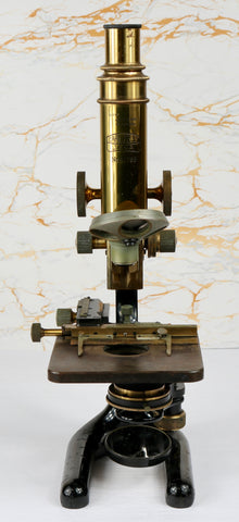 Carl Zeiss Jena Brass Jug Handle Microscope (Serial No. 86788)