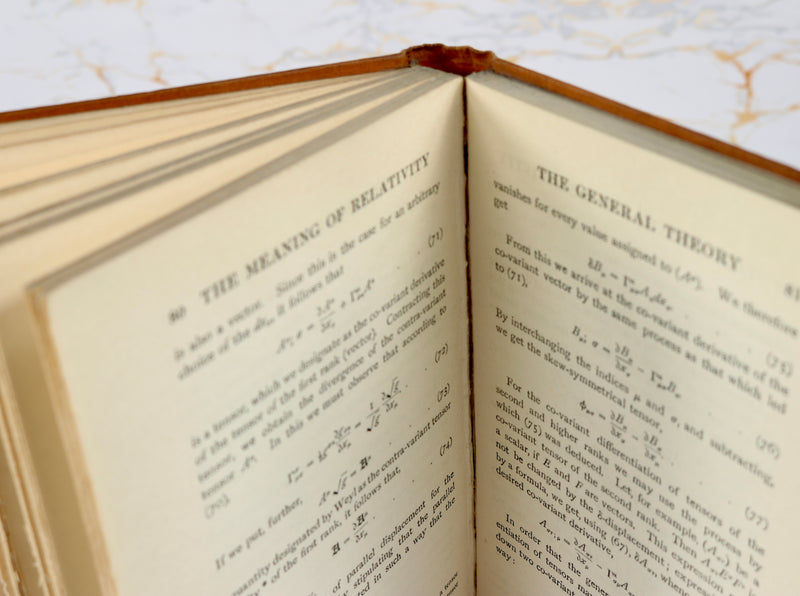The Meaning of Relativity – First English Edition, Presentation Copy (1922)