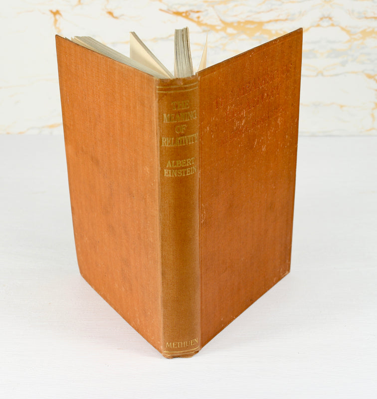 The Meaning of Relativity – First English Edition, Presentation Copy (1922)