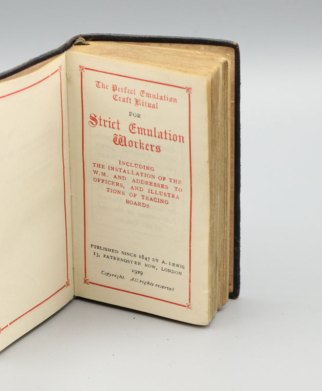 The Prefect Emulation Craft Ritual for Strict Emulation Workers (1929)