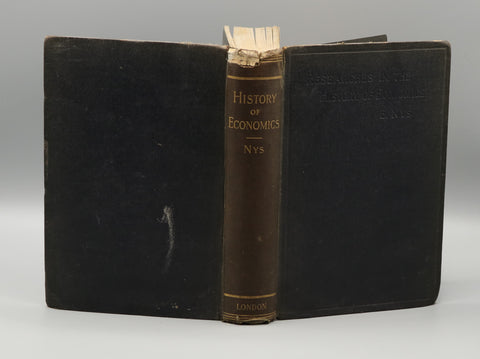 Researches in the History of Economics (1899)