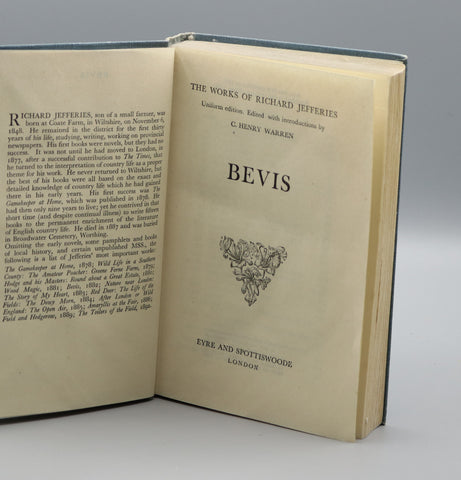 The Works of Richard Jefferies: Bevis (1948)