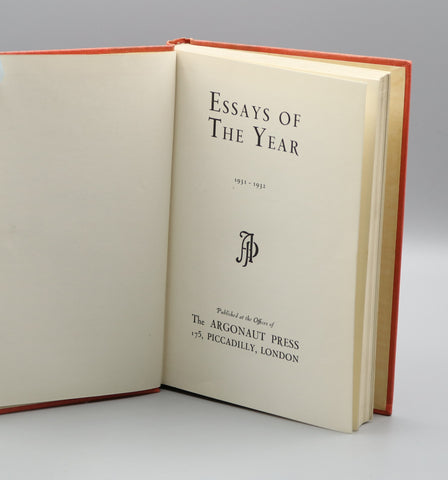 Essays of the Year, Original and Selected, 1931-1932 (1932)