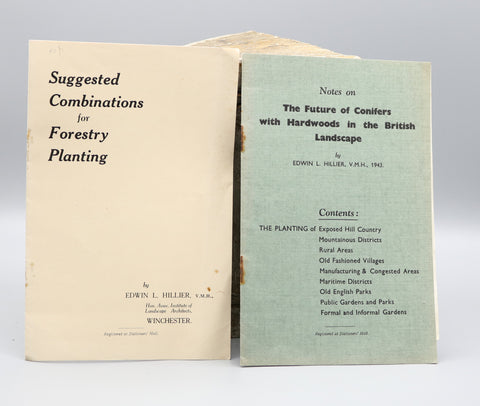 3 x Edwin Hillier booklets, incl. 'The Future of Conifers' (1943-1945)