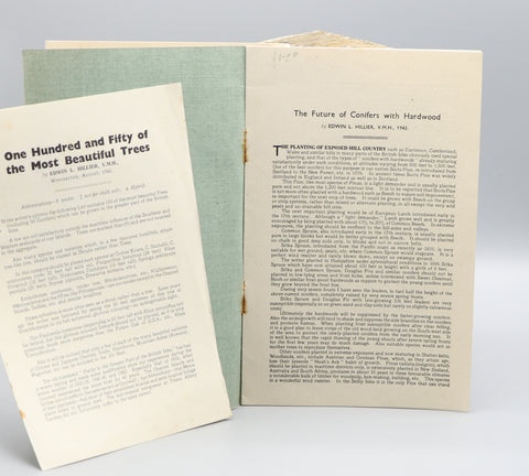 3 x Edwin Hillier booklets, incl. 'The Future of Conifers' (1943-1945)