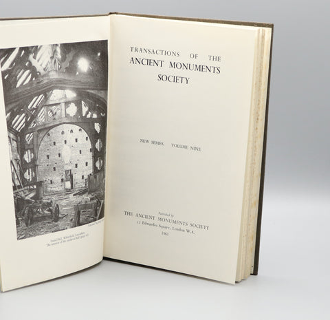 4 Volumes: Transactions of the Ancient Monuments Society (1961-1971)