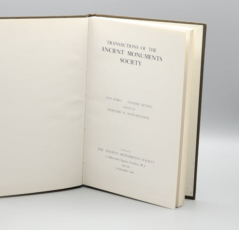 4 Volumes: Transactions of the Ancient Monuments Society (1961-1971)