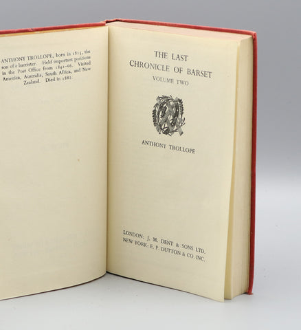 The Last Chronicle of Barset, Vol. I & II (1951)