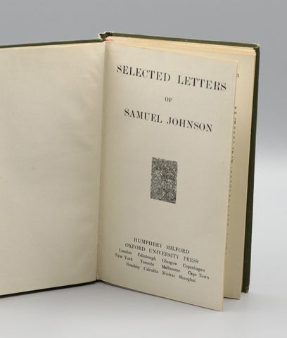 Selected Letters of Samuel Johnson (1925)