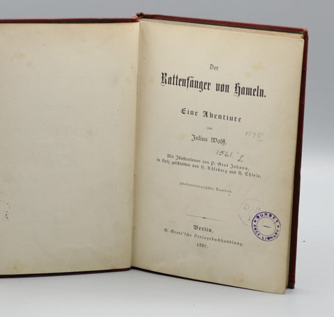 Der Rattenfänger von Hameln Eine Aventiure (1887)