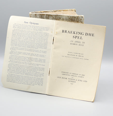 Braeking Dhe Spel: An Apeel to Komon Sens (1942)