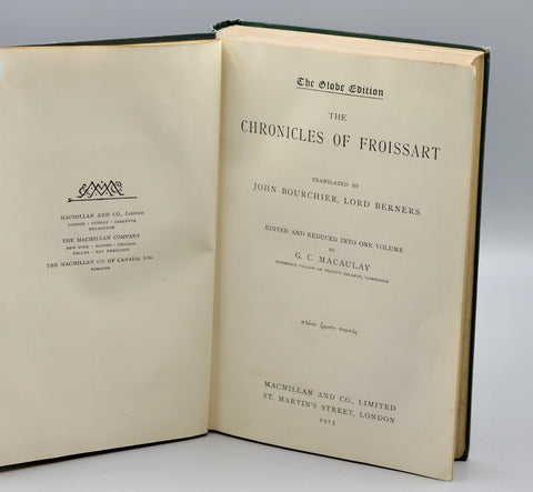 The Chronicles of Froissart (1913)