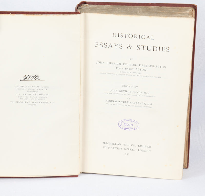 Historical Essays and Studies (1907)