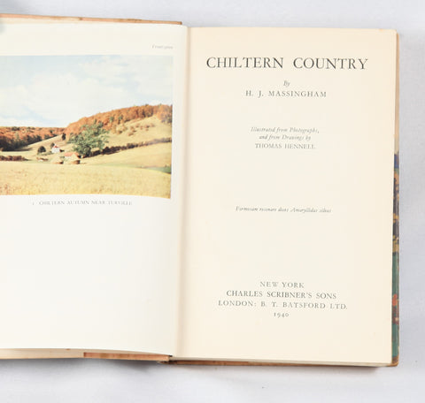 Chiltern Country by H. J. Massingham (1940)