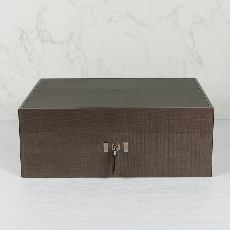 Hermès Stained Maple & Leather Humidor