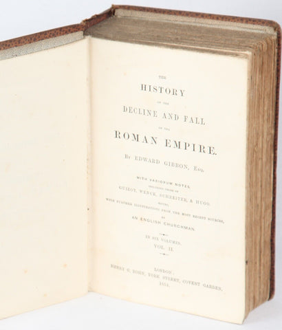 7 volumes: The Decline and Fall of the Roman Empire, Gibbon (1854-55)