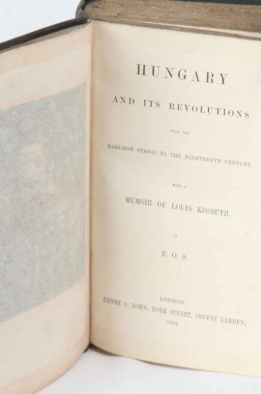Hungary With Memoir of Kossuth